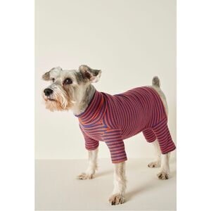 NEW Anthropologie Little Beast Knickerbocker Modern Stripe Dog Onesie XXLarge